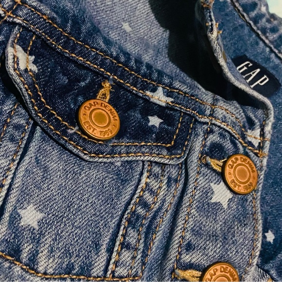 GAP Denim Jacket with Star Pattern - Picture 1 of 5